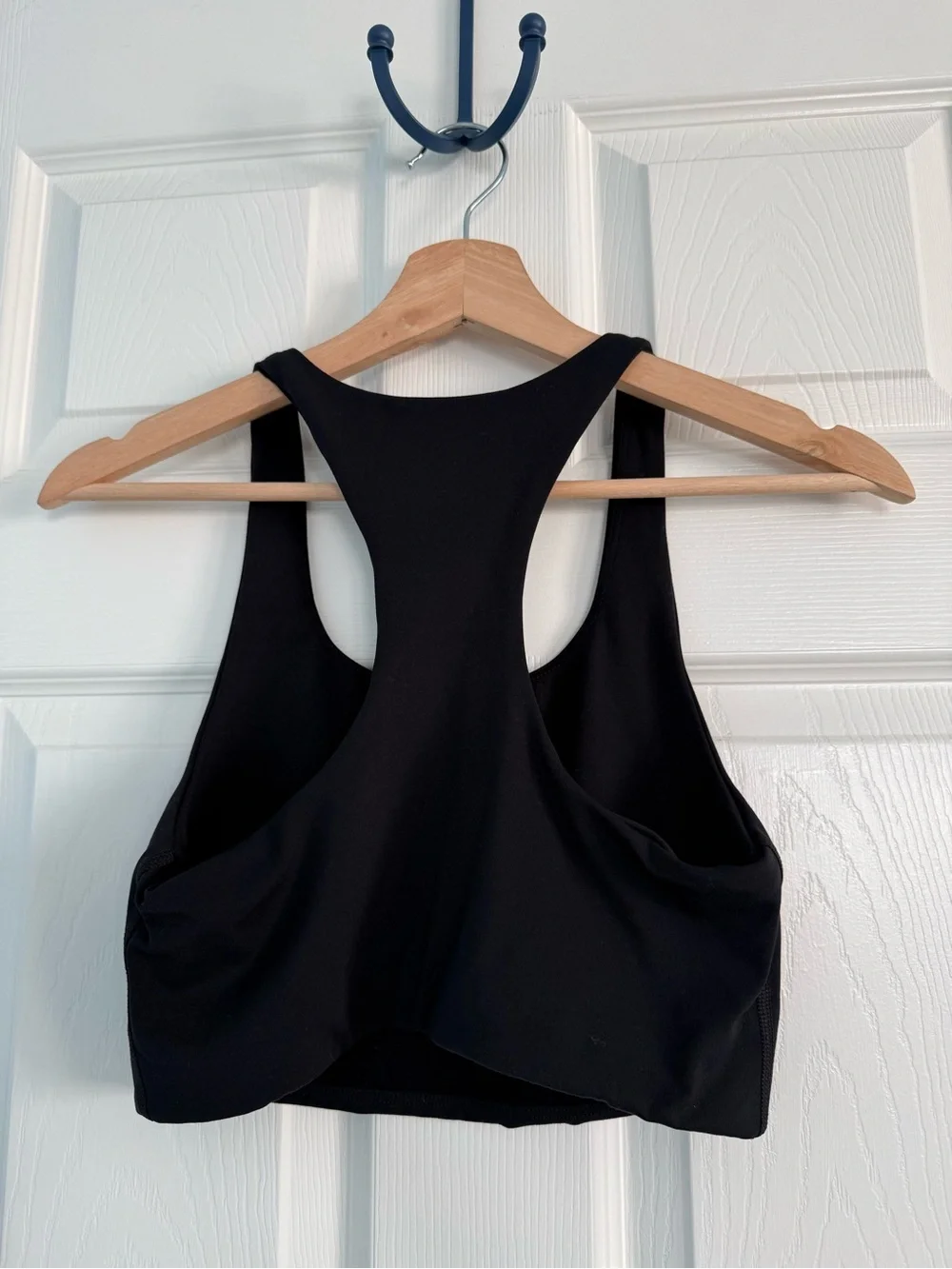 Quince Black Ultra-Form Scoop Neck Longline Bra NEW Small S